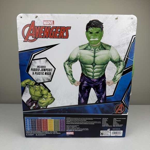 Marvel Comics Hulk Halloween Costume for Boys Kids Sz Small 6/7 BRAND NEW - Picture 4 of 7